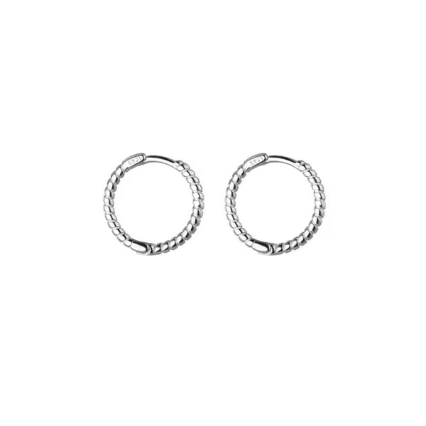 Boucles d’oreilles Créoles BERTA argent