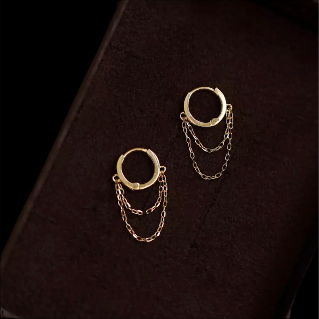 Earrings hoops KRUGI yellow gold