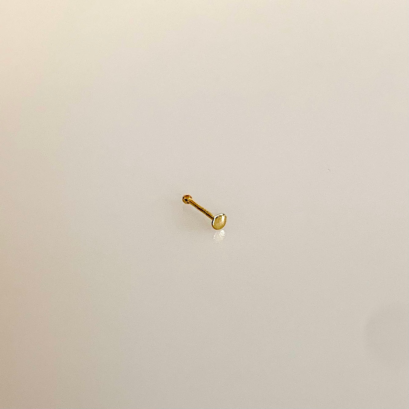 Nose piercing PROSTO yellow gold