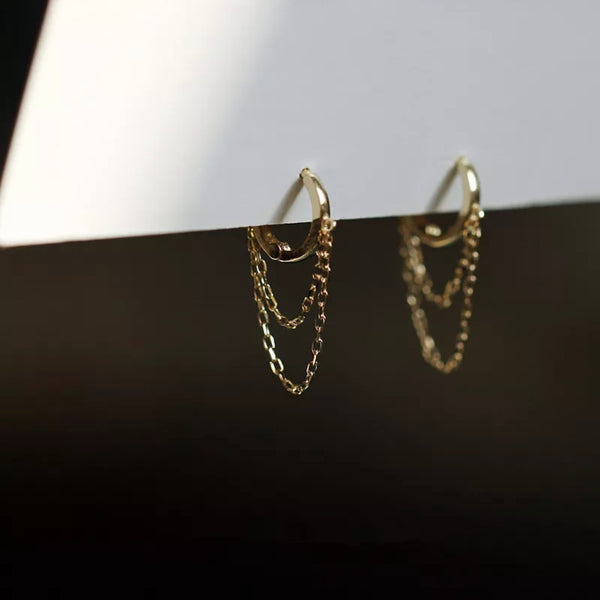 Earrings hoops KRUGI yellow gold