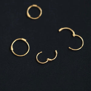 Earrings PROSTO yellow gold