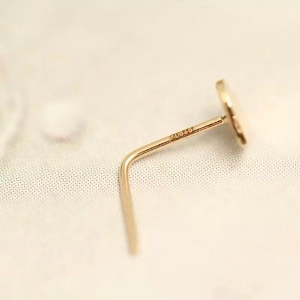 Nose piercing SERDCE yellow gold